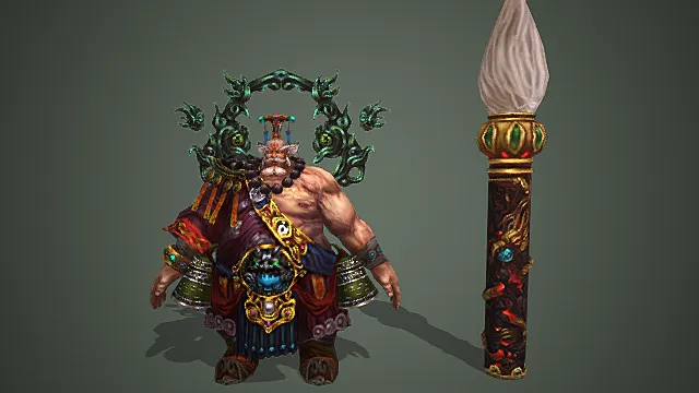 妖界贪食禅院暴食妖僧护法模型