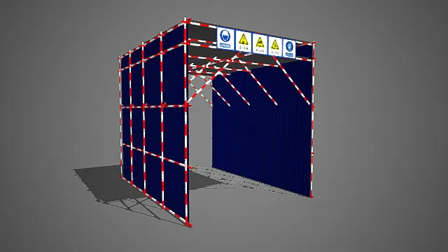 现代  安全通道 3D模型