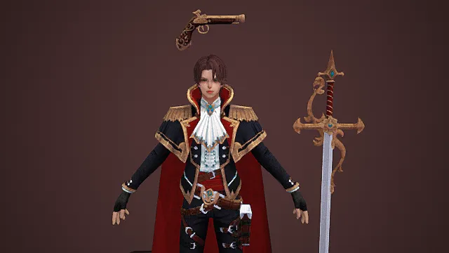   Eisen   骑士  战士    韩风格人物游戏角色模型