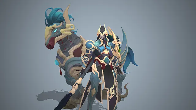 王者荣耀关羽  青金战甲  古风仙侠  忠义气场