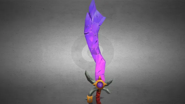 风格化剑形模型游戏武器