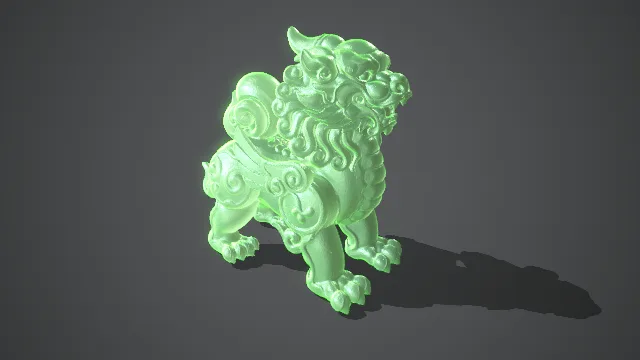 麒麟 雕刻模型 zb模型 打印模型