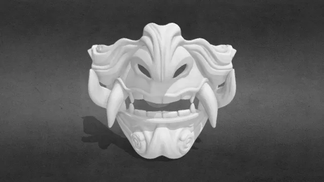 武士鬼面具