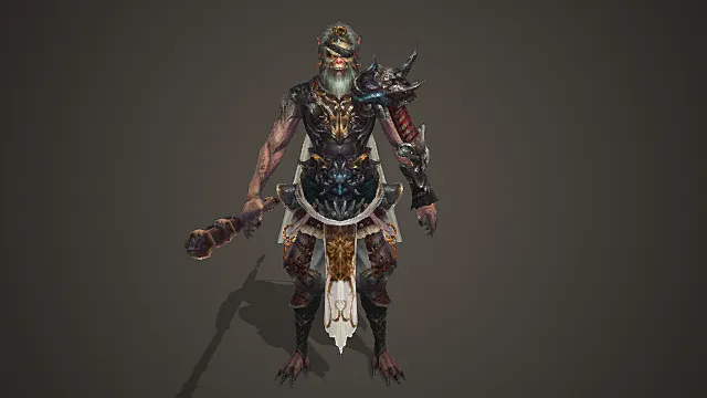 妖界崩山古寨玄甲魔猿战将模型