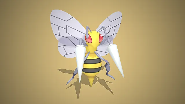 大针蜂  宝可梦  卡通形象  攻击性