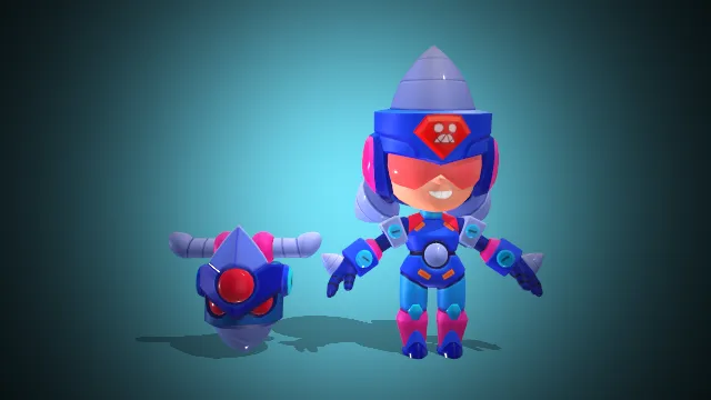 雅琪  坦克英雄  手提钻凿  荒野乱斗  游戏模型