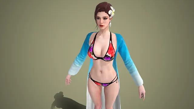 夏日女神  海滩风情  花漾比基尼  度假时光  热带美人  女性角色