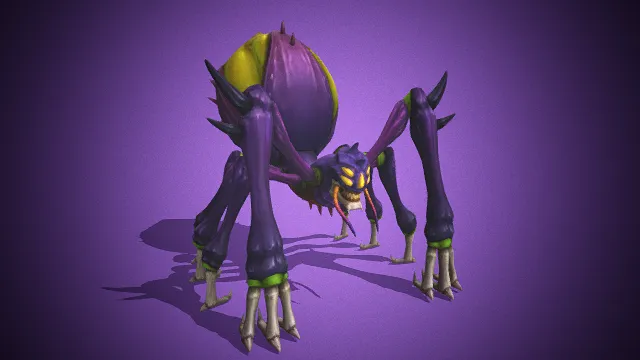 邪异蜘蛛魔物  游戏虫型BOSS  多足掠食者  暗黑奇幻