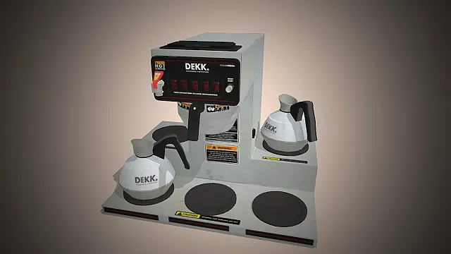 一台白色的商用台式滴漏咖啡机