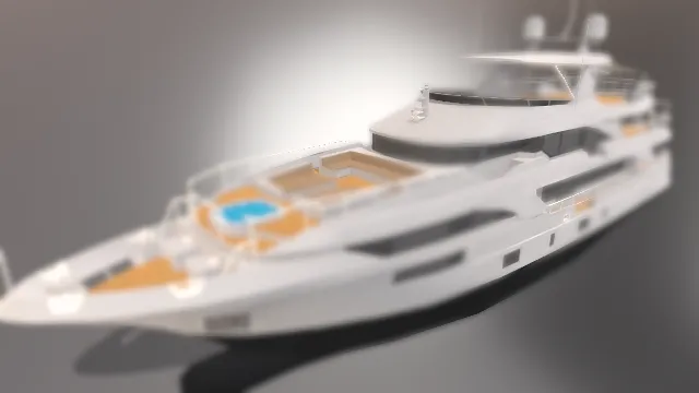 游艇现代娱乐船只海洋运输工具