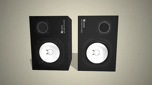双声道监听音箱  音频设备  录音棚监听  音频回放工具