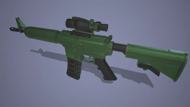 突击步枪  枪械模型 武器 模型 游戏 射击