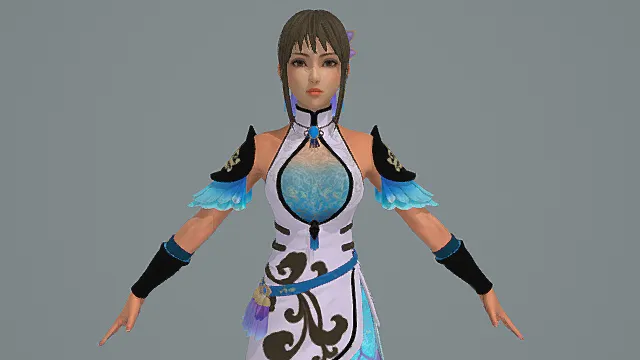 浅澜仙姬·灵动型仙侠女将套装