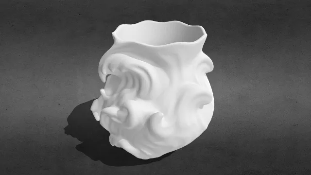 波浪破碎 水之花瓶stl.stl