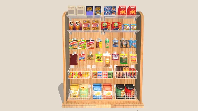 零食水果货架食品包装袋