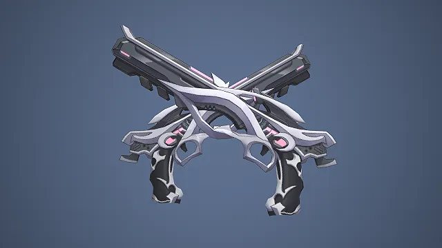 交叉双枪  科幻枪械  未来科技感  游戏道具