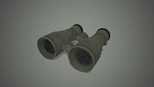 军用望远镜  做旧金属镜身  军工装备  户外观测设备