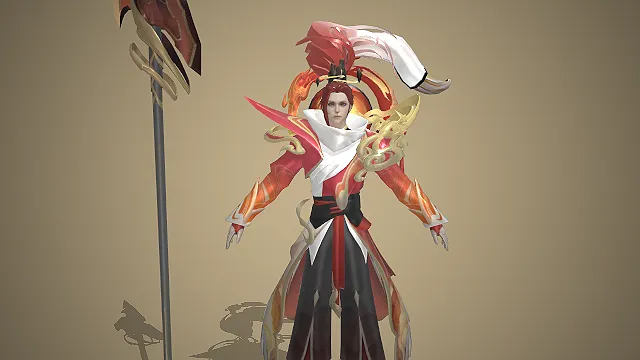 王者荣耀韩信  飞衡皮肤  长枪  古风仙侠