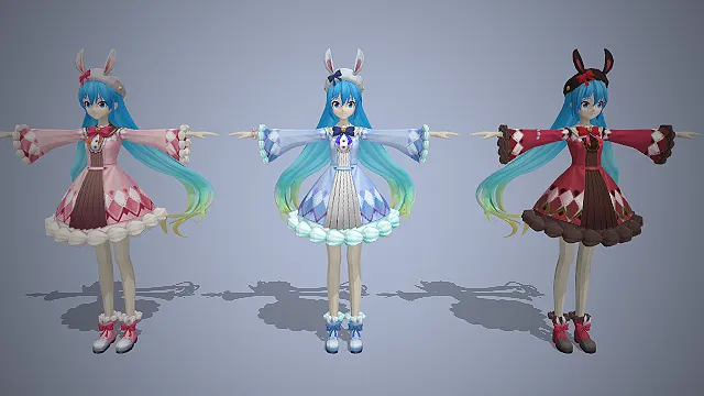 兔耳少女  二次元萝莉  洛丽塔  萌系穿搭