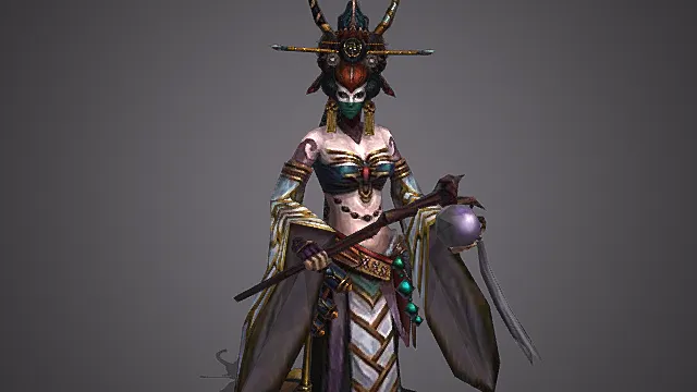 妖界怨魂和歌冥面毒姬模型