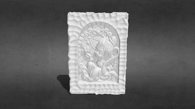 石窟飞天牌_obj.obj