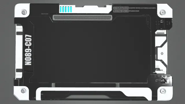 3D立体框架科幻平板结构模型