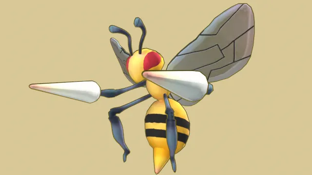 卡通风格化蜂针昆虫飞行动画