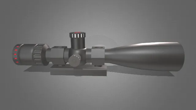 步枪DMR狙击镜军事装备武器模型
