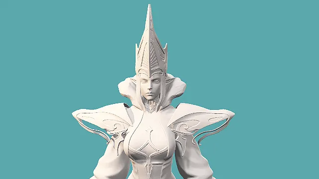 雕塑  女性  游戏角色  创意设计