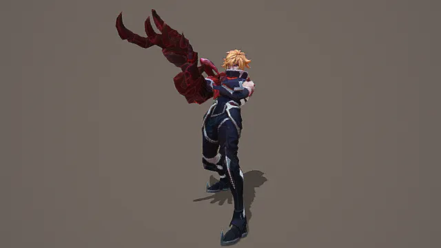 赛博战甲风赤焰改造战士3D模型