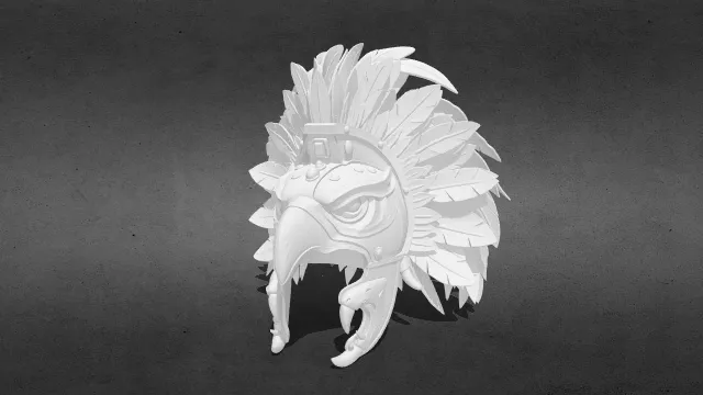 鹰战士头盔stl.stl