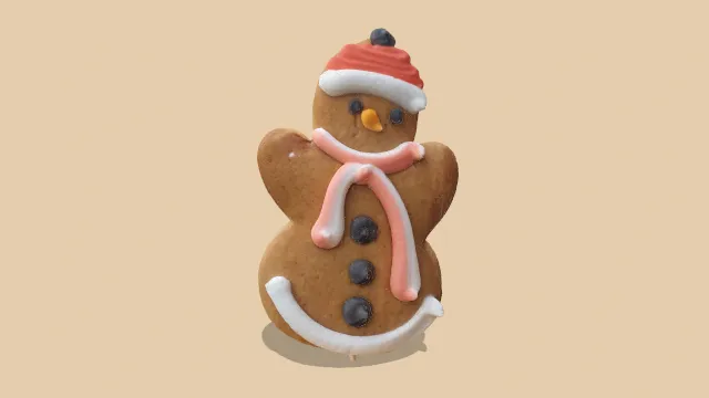 姜饼人饼干甜点烘焙食物糖果