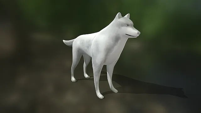 写实白狼  极地哺乳动物  野生动物  掠食者