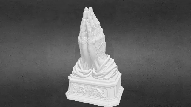 祈祷之手雕塑 stl.stl