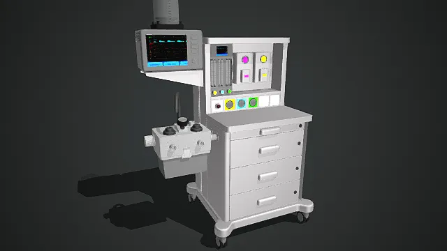 医疗设备    麻醉剂设备3D模型