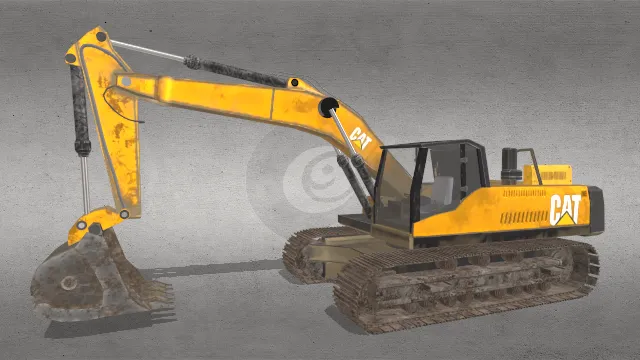 挖掘机工地工程工具重型工程机械