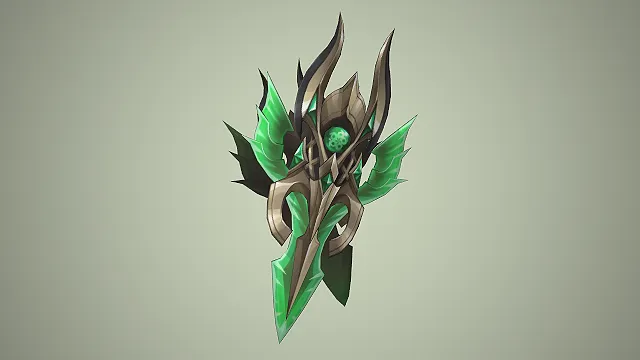 魔晶护肩  奇幻防具  绿晶核心  游戏建模