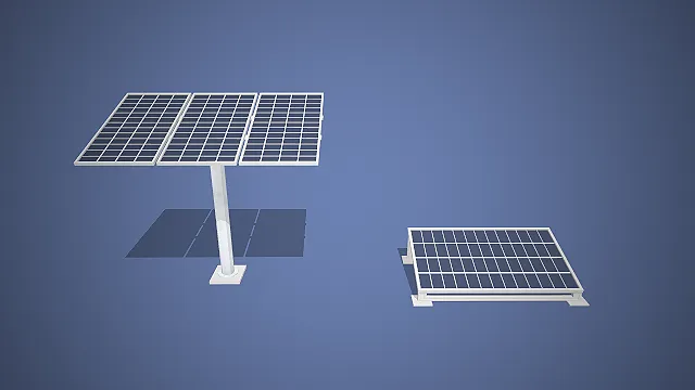 太阳能光伏板组  可再生能源  能源设备  光伏电池片网格结构