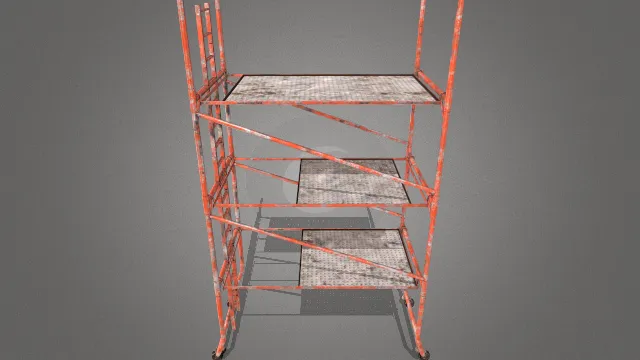 模块化建筑脚手架套装工程道具