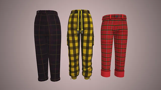 束脚工装裤  潮流休闲款  街头风  服装模型