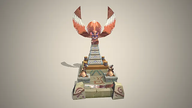 原始部落图腾祭坛  祭祀台  原始文明建筑  部落文化