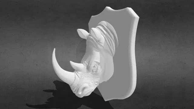 犀牛头徽章stl.stl