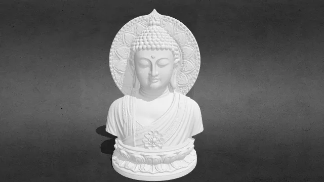 佛陀半身像 版本3 stl.stl
