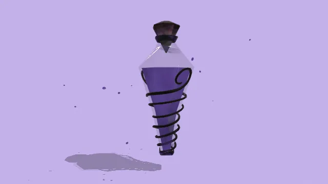 黑暗魔法药水玻璃瓶子动画