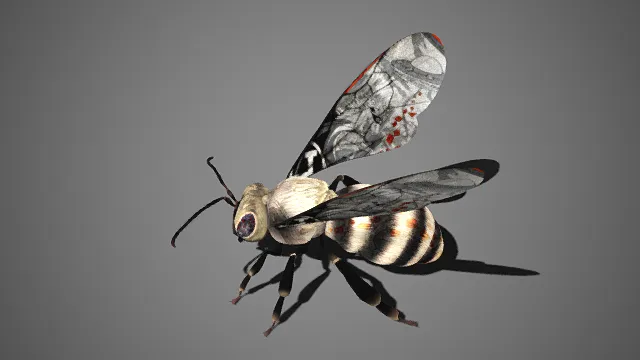 创意蜜蜂  漫画  艺术元素  复眼设计  视觉张力  昆虫