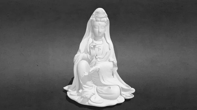 观音小摆件stl