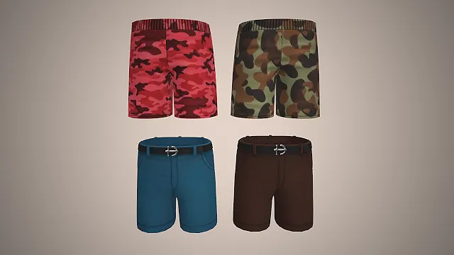 休闲短裤  服装模型  纯色设计  军事风穿搭  夏日休闲