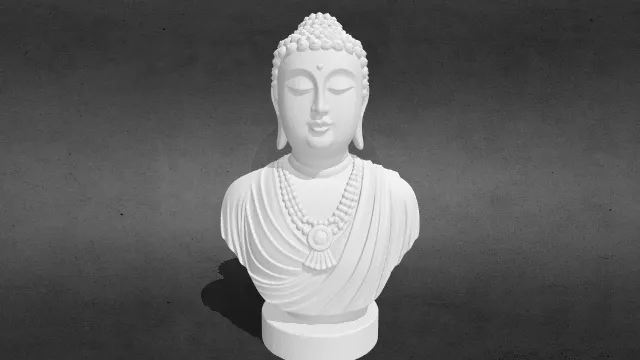 佛陀半身像v15stl.stl
