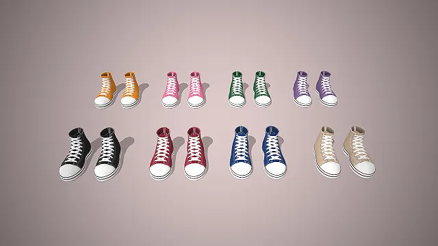 高帮帆布鞋  街头潮流风  休闲百搭  中筒版型