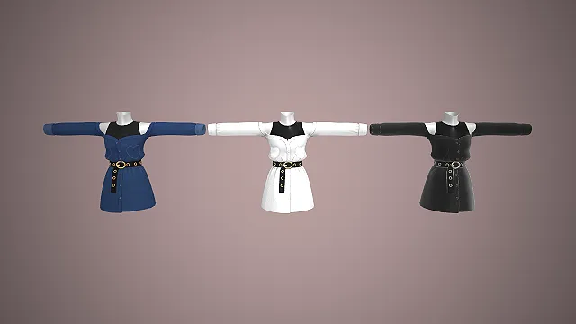 露肩裙装  收腰设计  个性街头感  爱心刺绣